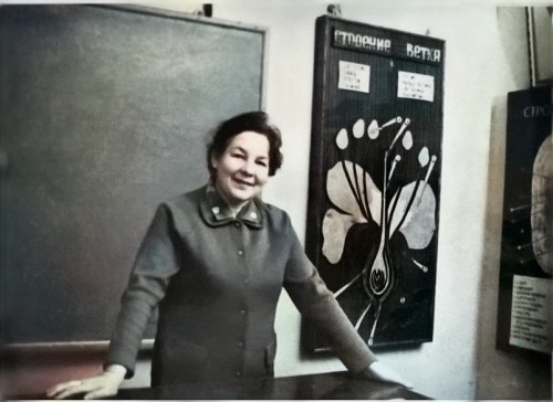 1970гг. Мариинский Посад. Симакова Э.М. преподаватель ботаники